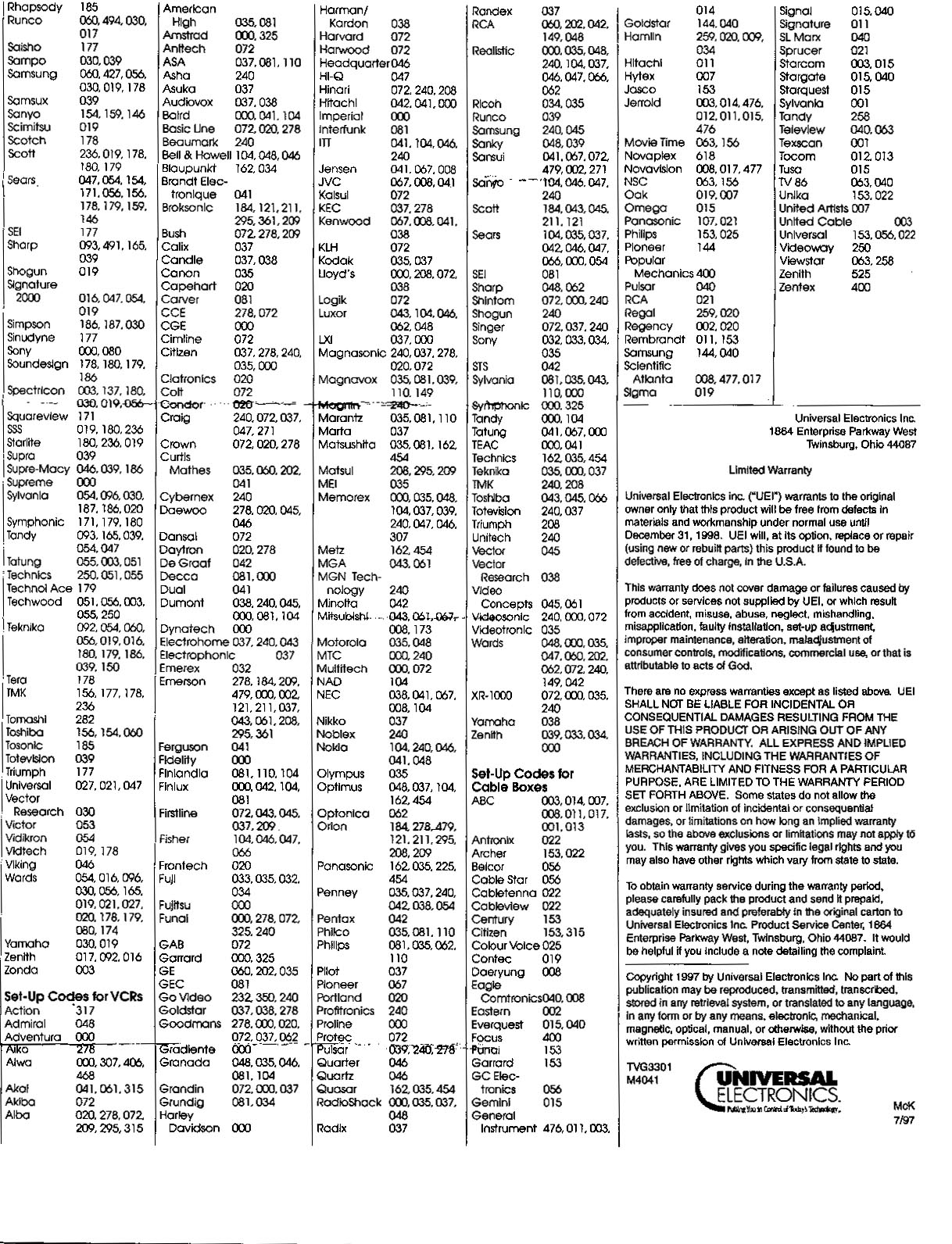 Program Comcast Remote Cable Box