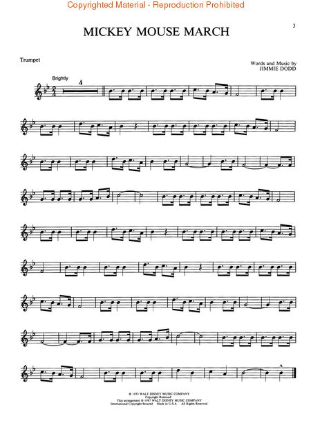 trumpet sheet