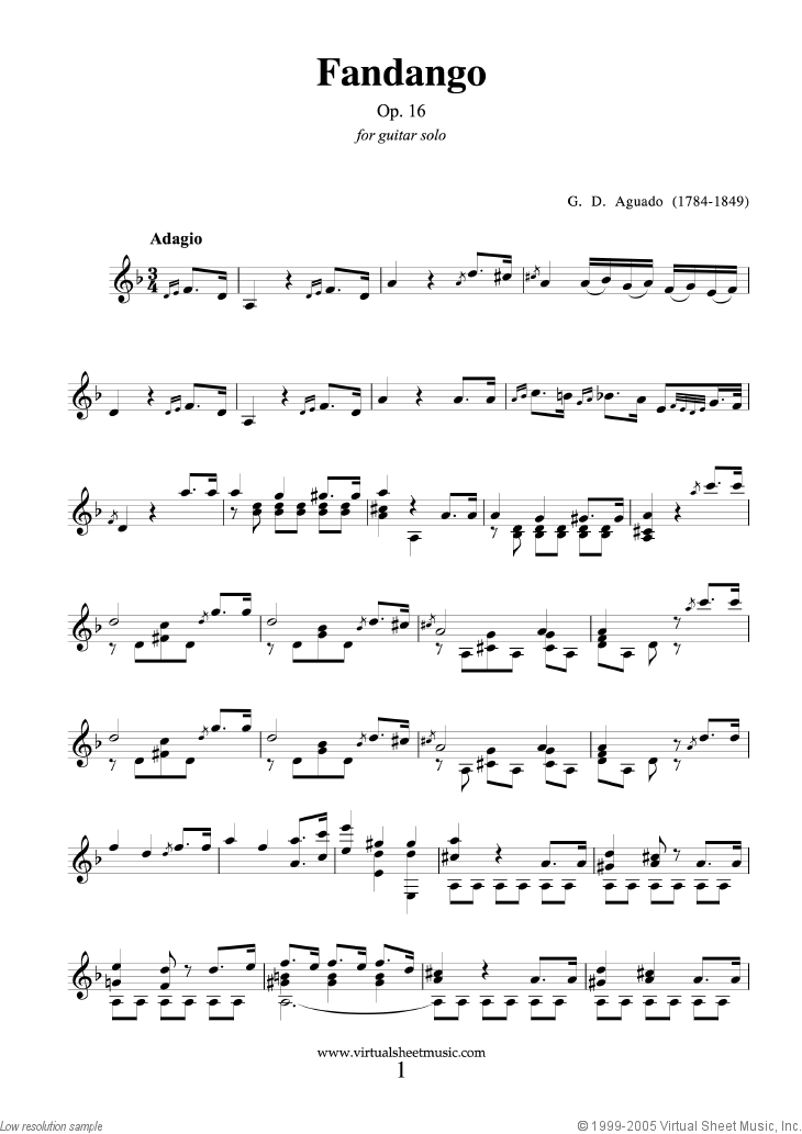 guitar sheet