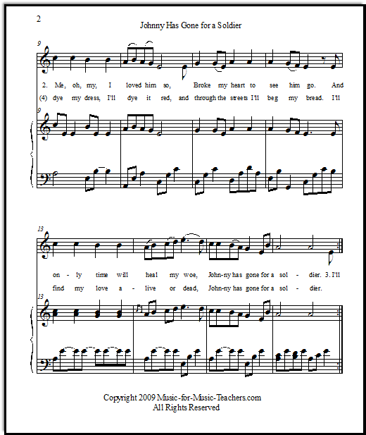 vocal sheet