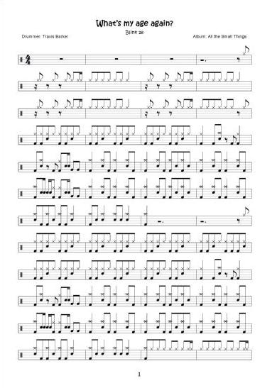 sheet notation