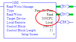 rslogix 500 msg