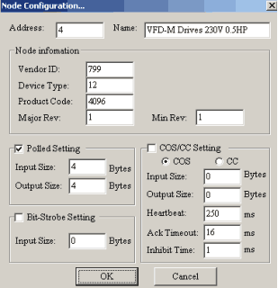 devicenet mapping