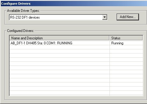 rslinx comm error