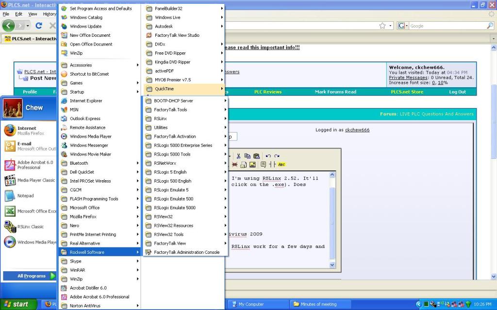 rslinx windows