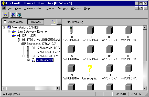 rslinx light