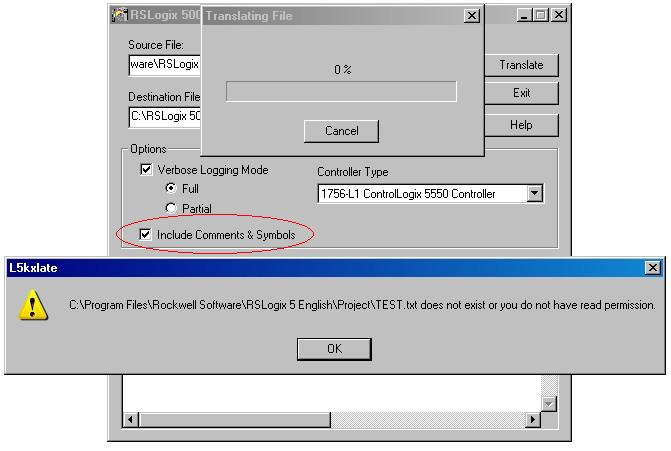 slc 500 ascii