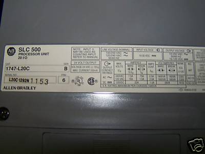 slc 500 processor unit