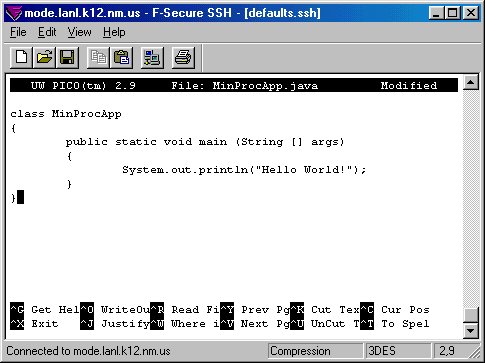 text editor pico