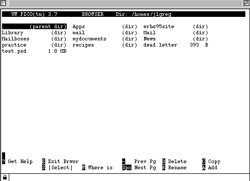 text editor pico