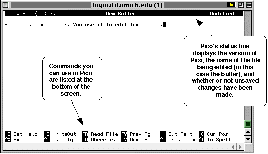 text editor pico