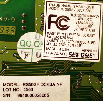 rockwell fax/modem