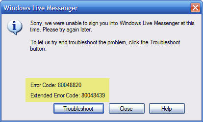 error code 1400