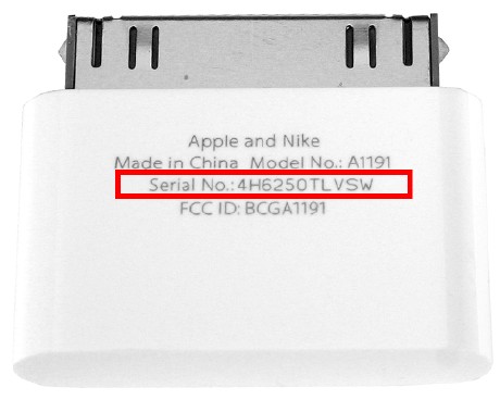 serial number