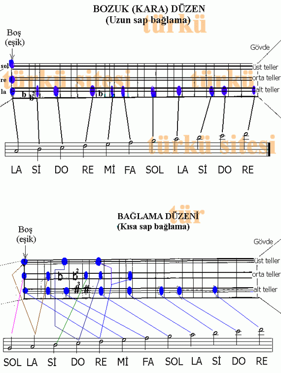 saz notalari