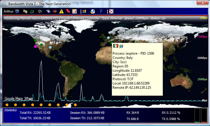 bandwidth usage monitor