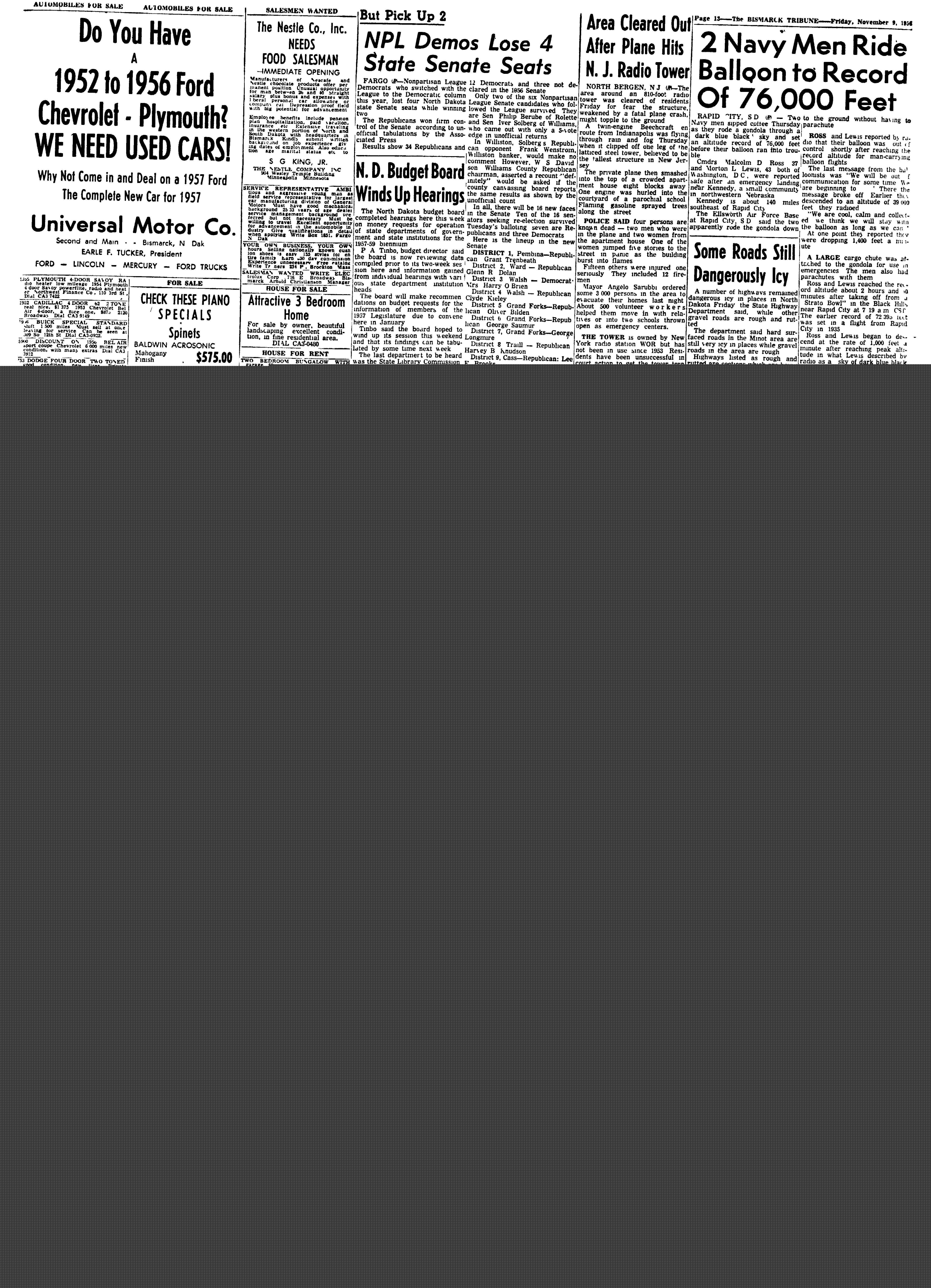 bismarck tribune nd