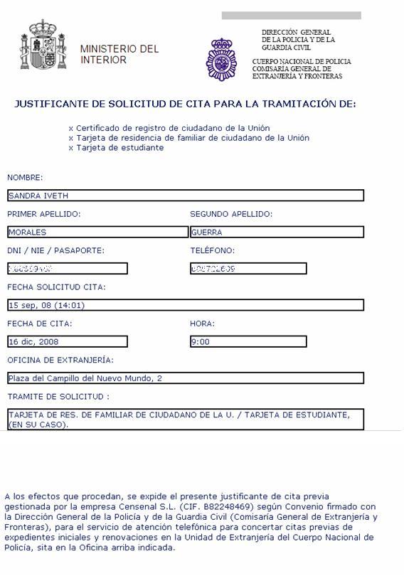 solicitud dni