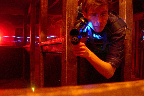 burning laser