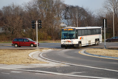 bus turning