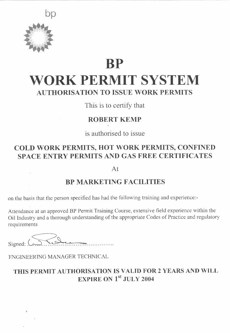 work permit