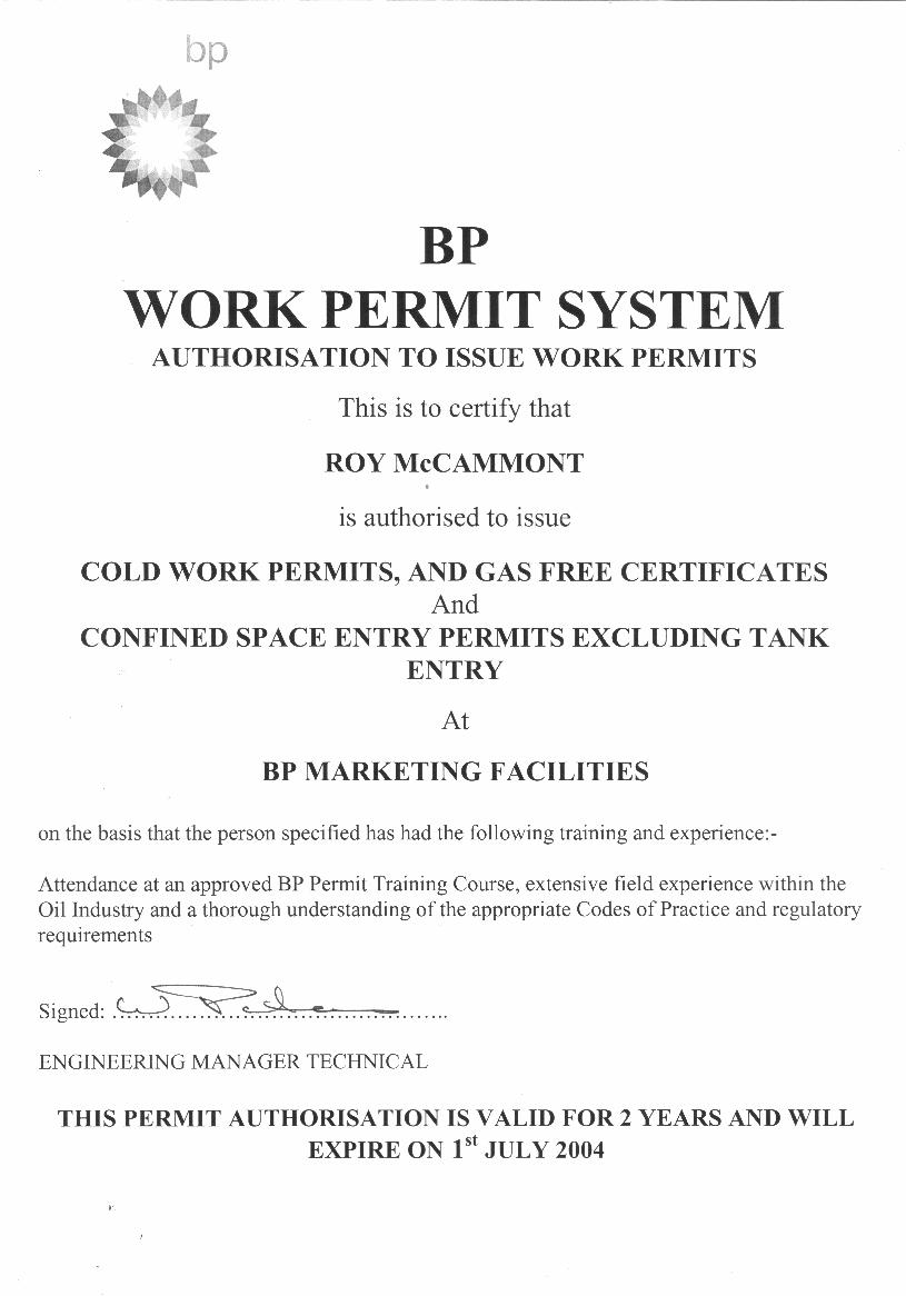 work permit