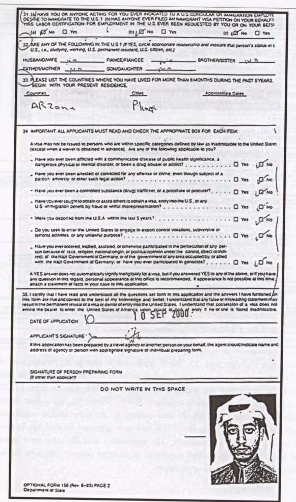 immigration application