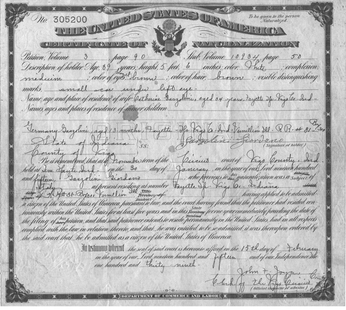 naturalization