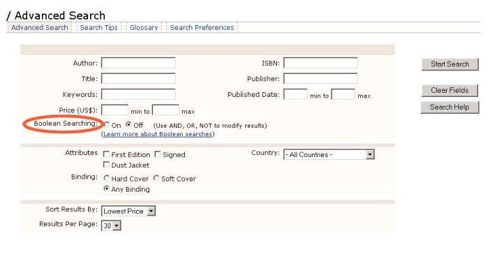 boolean searching