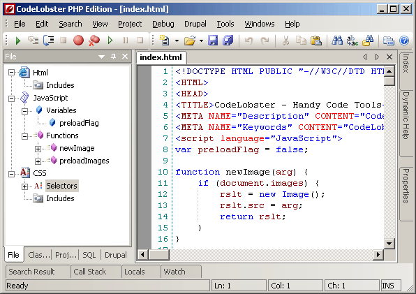 include php html