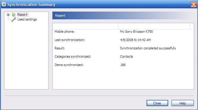 synch contacts