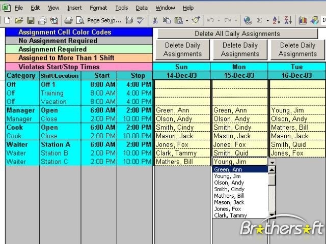 m2 schedule