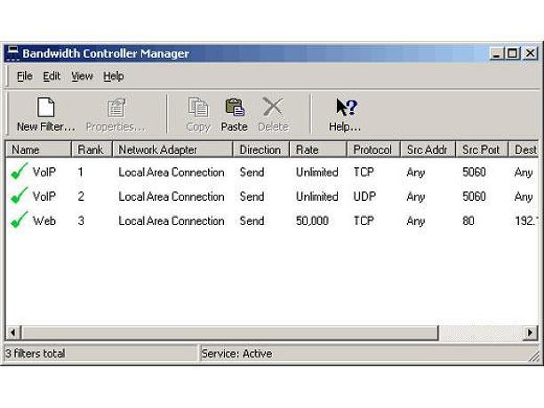 router bandwidth controller
