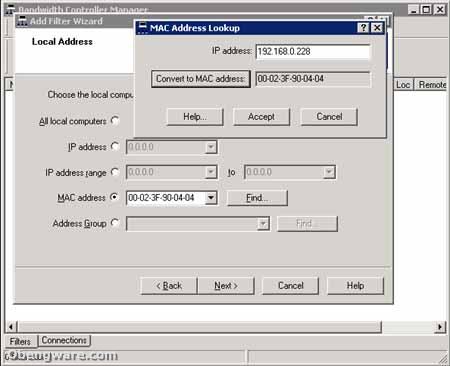 router bandwidth controller