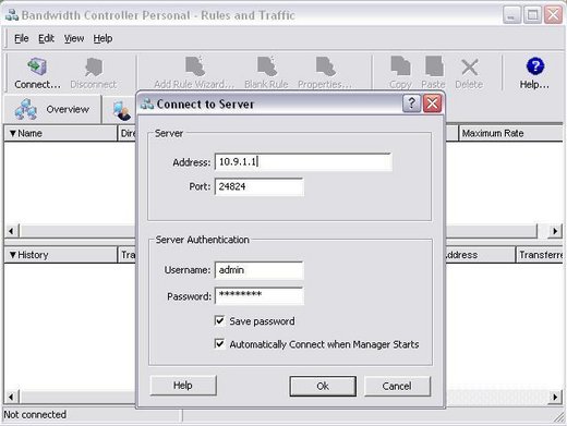 router bandwidth controller