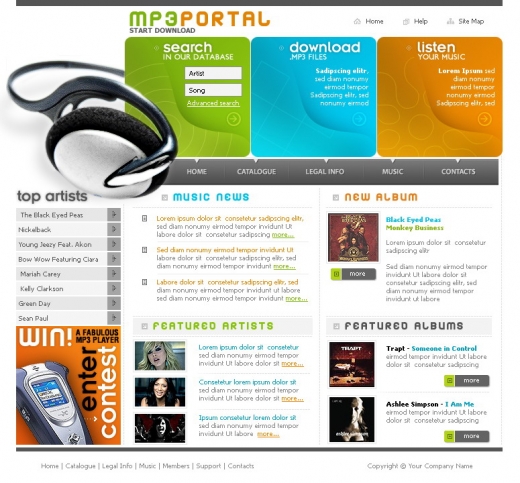 website template