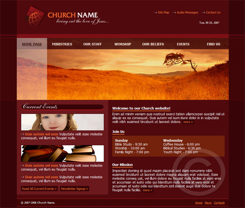 website template