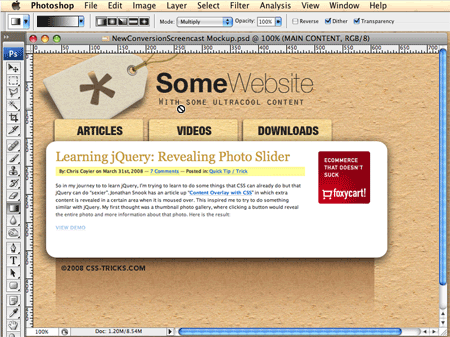 psd to xhtml