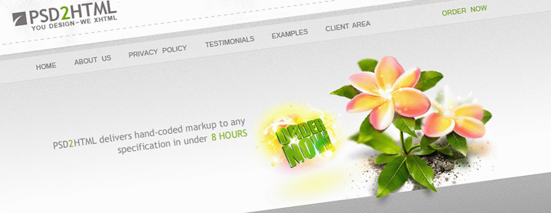 psd to html