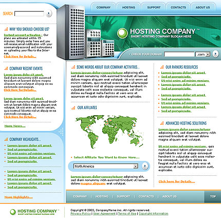 website template