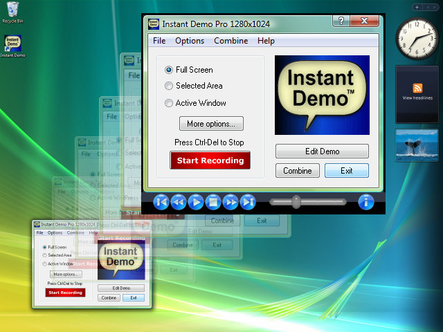demo screenshots