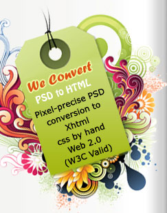 psd convert to html