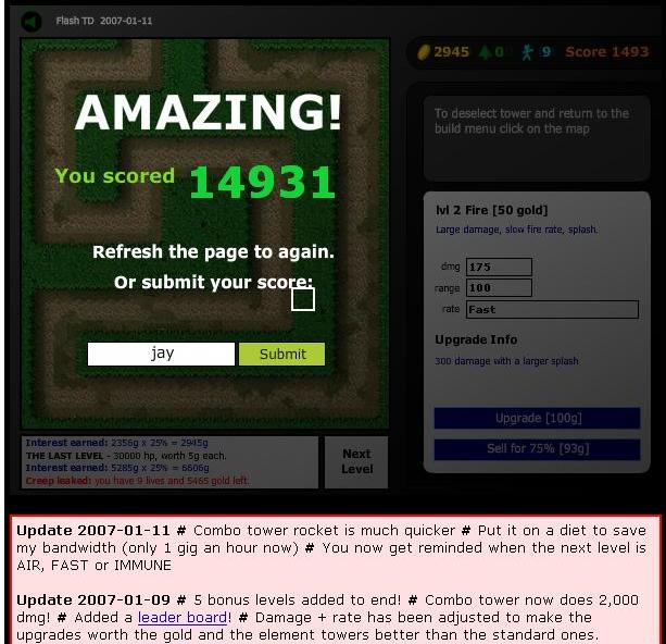 highest score
