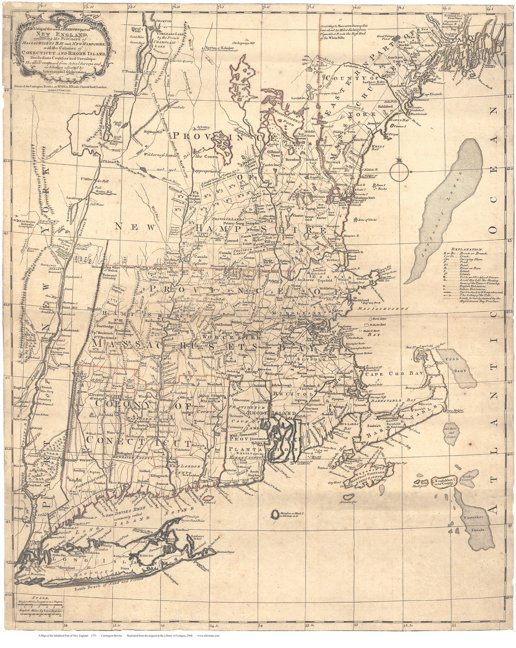 america in 1771